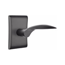 Load image into Gallery viewer, MERCURY (MC) PRIVACY (BED/BATH) LEVER WITH 2-3/8" BACKSET AND 1/4" ROUND FACEPLATE AND STRIKEPLATE