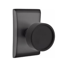 Load image into Gallery viewer, VERVE (VR) PRIVACY (BED/BATH) KNOB WITH 2-3/8" BACKSET AND 1/4" ROUND FACEPLATE AND STRIKEPLATE