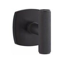 Load image into Gallery viewer, THE ACE KNURLED (ACEKN) PRIVACY (BED/BATH) KNOB WITH 2-3/8" BACKSET AND 1/4" ROUND FACEPLATE AND STRIKEPLATE