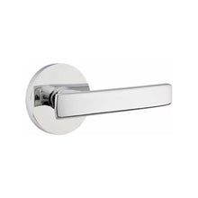 Load image into Gallery viewer, GENEVA (GV) PASSAGE (HALL/CLOSET) LEVER WITH 2-3/8" BACKSET AND 1/4" ROUND FACEPLATE AND STRIKEPLATE