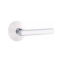Load image into Gallery viewer, FREESTONE (FRL) PRIVACY (BED/BATH) LEVER WITH 2-3/8" BACKSET AND 1/4" ROUND FACEPLATE AND STRIKEPLATE