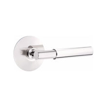 Load image into Gallery viewer, MYLES (MYL) PRIVACY (BED/BATH) LEVER WITH 2-3/8" BACKSET AND 1/4" ROUND FACEPLATE AND STRIKEPLATE