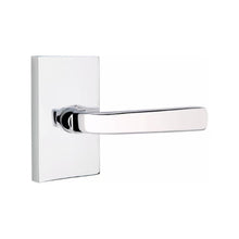 Load image into Gallery viewer, SION (SIO) PRIVACY (BED/BATH) LEVER WITH 2-3/8" BACKSET AND 1/4" ROUND FACEPLATE AND STRIKEPLATE