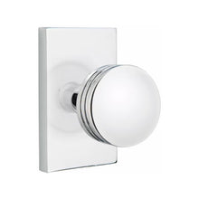 Load image into Gallery viewer, BERN (BN) PRIVACY (BED/BATH) KNOB WITH 2-3/8" BACKSET AND 1/4" ROUND FACEPLATE AND STRIKEPLATE