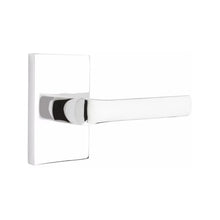 Load image into Gallery viewer, SPENCER (SPN) PRIVACY (BED/BATH) LEVER WITH 2-3/8" BACKSET AND 1/4" ROUND FACEPLATE AND STRIKEPLATE