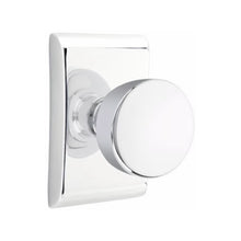 Load image into Gallery viewer, LAURENT (LAU) PASSAGE (HALL/CLOSET) KNOB WITH 2-3/8" BACKSET AND 1/4" ROUND FACEPLATE AND STRIKEPLATE