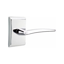 Load image into Gallery viewer, POSEIDON (POS) PASSAGE (HALL/CLOSET) LEVER WITH 2-3/8" BACKSET AND 1/4" ROUND FACEPLATE AND STRIKEPLATE