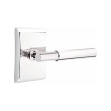 Load image into Gallery viewer, MYLES (MYL) PRIVACY (BED/BATH) LEVER WITH 2-3/8" BACKSET AND 1/4" ROUND FACEPLATE AND STRIKEPLATE