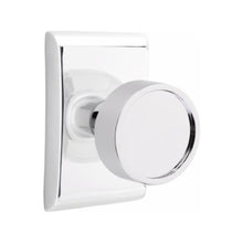 Load image into Gallery viewer, VERVE (VR) PASSAGE (HALL/CLOSET) KNOB WITH 2-3/8" BACKSET AND 1/4" ROUND FACEPLATE AND STRIKEPLATE