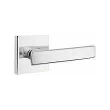 Load image into Gallery viewer, GENEVA (GV) PRIVACY (BED/BATH) LEVER WITH 2-3/8" BACKSET AND 1/4" ROUND FACEPLATE AND STRIKEPLATE