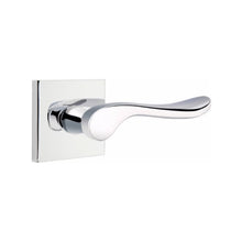 Load image into Gallery viewer, LUZERN (LU) PRIVACY (BED/BATH) LEVER WITH 2-3/8" BACKSET AND 1/4" ROUND FACEPLATE AND STRIKEPLATE