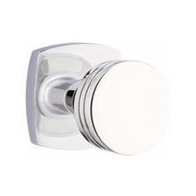 Load image into Gallery viewer, BERN (BN) PRIVACY (BED/BATH) KNOB WITH 2-3/8" BACKSET AND 1/4" ROUND FACEPLATE AND STRIKEPLATE