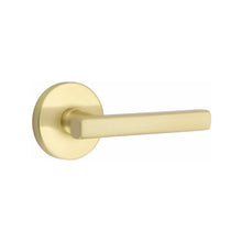 Load image into Gallery viewer, FREESTONE (FRL) PASSAGE (HALL/CLOSET) LEVER WITH 2-3/8" BACKSET AND 1/4" ROUND FACEPLATE AND STRIKEPLATE