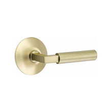 Load image into Gallery viewer, HERCULES (HEC) PASSAGE (HALL/CLOSET) LEVER WITH 2-3/8" BACKSET AND 1/4" ROUND FACEPLATE AND STRIKEPLATE