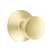 Load image into Gallery viewer, LAURENT (LAU) PASSAGE (HALL/CLOSET) KNOB WITH 2-3/8" BACKSET AND 1/4" ROUND FACEPLATE AND STRIKEPLATE
