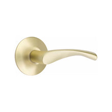 Load image into Gallery viewer, TRITON (TRT) PRIVACY (BED/BATH) LEVER WITH 2-3/8" BACKSET AND 1/4" ROUND FACEPLATE AND STRIKEPLATE