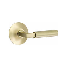 Load image into Gallery viewer, HERCULES (HEC) PRIVACY (BED/BATH) LEVER WITH 2-3/8" BACKSET AND 1/4" ROUND FACEPLATE AND STRIKEPLATE