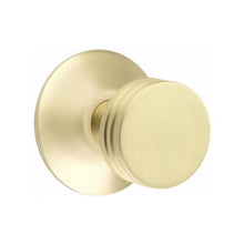 Load image into Gallery viewer, BERN (BN) PASSAGE (HALL/CLOSET) KNOB WITH 2-3/8" BACKSET AND 1/4" ROUND FACEPLATE AND STRIKEPLATE