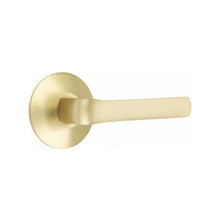 Load image into Gallery viewer, SPENCER (SPN) PASSAGE (HALL/CLOSET) LEVER WITH 2-3/8" BACKSET AND 1/4" ROUND FACEPLATE AND STRIKEPLATE