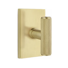 Load image into Gallery viewer, THE ACE KNURLED (ACEKN) PRIVACY (BED/BATH) KNOB WITH 2-3/8" BACKSET AND 1/4" ROUND FACEPLATE AND STRIKEPLATE