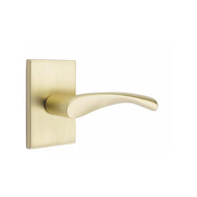 Load image into Gallery viewer, TRITON (TRT) PRIVACY (BED/BATH) LEVER WITH 2-3/8" BACKSET AND 1/4" ROUND FACEPLATE AND STRIKEPLATE