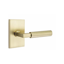 Load image into Gallery viewer, HERCULES (HEC) PASSAGE (HALL/CLOSET) LEVER WITH 2-3/8" BACKSET AND 1/4" ROUND FACEPLATE AND STRIKEPLATE