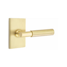 Load image into Gallery viewer, MYLES (MYL) PRIVACY (BED/BATH) LEVER WITH 2-3/8" BACKSET AND 1/4" ROUND FACEPLATE AND STRIKEPLATE