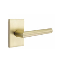 Load image into Gallery viewer, STUTTGART (STU) PRIVACY (BED/BATH) LEVER WITH 2-3/8" BACKSET AND 1/4" ROUND FACEPLATE AND STRIKEPLATE