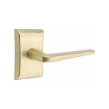 Load image into Gallery viewer, ATHENA (ATN) PASSAGE (HALL/CLOSET) LEVER WITH 2-3/8" BACKSET AND 1/4" ROUND FACEPLATE AND STRIKEPLATE