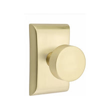 Load image into Gallery viewer, ROUND (ROU) PRIVACY (BED/BATH) KNOB WITH 2-3/8" BACKSET AND 1/4" ROUND FACEPLATE AND STRIKEPLATE