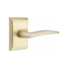 Load image into Gallery viewer, POSEIDON (POS) PRIVACY (BED/BATH) LEVER WITH 2-3/8" BACKSET AND 1/4" ROUND FACEPLATE AND STRIKEPLATE