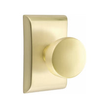 Load image into Gallery viewer, LAURENT (LAU) PRIVACY (BED/BATH) KNOB WITH 2-3/8" BACKSET AND 1/4" ROUND FACEPLATE AND STRIKEPLATE