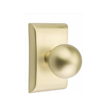 Load image into Gallery viewer, ORB (OR) PASSAGE (HALL/CLOSET) KNOB WITH 2-3/8" BACKSET AND 1/4" ROUND FACEPLATE AND STRIKEPLATE
