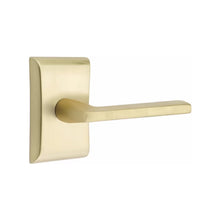 Load image into Gallery viewer, HELIOS (HLO) PASSAGE (HALL/CLOSET) LEVER WITH 2-3/8" BACKSET AND 1/4" ROUND FACEPLATE AND STRIKEPLATE