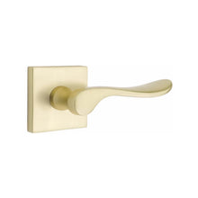 Load image into Gallery viewer, LUZERN (LU) PRIVACY (BED/BATH) LEVER WITH 2-3/8" BACKSET AND 1/4" ROUND FACEPLATE AND STRIKEPLATE