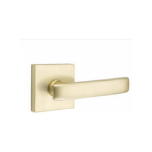 Load image into Gallery viewer, GENEVA (GV) PRIVACY (BED/BATH) LEVER WITH 2-3/8" BACKSET AND 1/4" ROUND FACEPLATE AND STRIKEPLATE