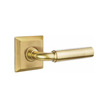 Load image into Gallery viewer, MANNING (MNG) PASSAGE (HALL/CLOSET) LEVER WITH 2-3/8" BACKSET AND 1/4" ROUND FACEPLATE AND STRIKEPLATE