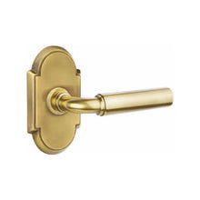 Load image into Gallery viewer, MANNING (MNG) PASSAGE (HALL/CLOSET) LEVER WITH 2-3/8" BACKSET AND 1/4" ROUND FACEPLATE AND STRIKEPLATE