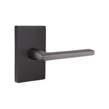 Load image into Gallery viewer, HELIOS (HLO) PRIVACY (BED/BATH) LEVER WITH 2-3/8" BACKSET AND 1/4" ROUND FACEPLATE AND STRIKEPLATE