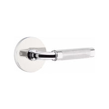 Load image into Gallery viewer, R-BAR KNURLED (RA.KN) PRIVACY (BED/BATH) LEVER WITH 2-3/8&quot; BACKSET AND 1/4&quot; ROUND FACEPLATE AND STRIKEPLATE

