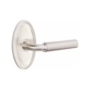 MANNING (MNG) PRIVACY (BED/BATH) LEVER WITH 2-3/8" BACKSET AND 1/4" ROUND FACEPLATE AND STRIKEPLATE