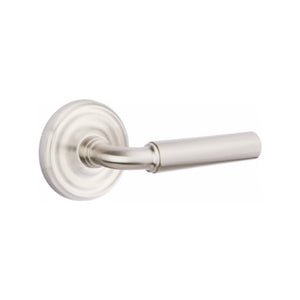 MANNING (MNG) PRIVACY (BED/BATH) LEVER WITH 2-3/8" BACKSET AND 1/4" ROUND FACEPLATE AND STRIKEPLATE