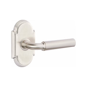 MANNING (MNG) PRIVACY (BED/BATH) LEVER WITH 2-3/8" BACKSET AND 1/4" ROUND FACEPLATE AND STRIKEPLATE