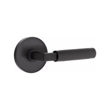Load image into Gallery viewer, L-SQUARE KNURLED (LS.KN) PRIVACY (BED/BATH) LEVER WITH 2-3/8&quot; BACKSET AND 1/4&quot; ROUND FACEPLATE AND STRIKEPLATE
