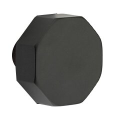 ORION FLAT BLACK (US19) HANDLESET DUMMY [4806] W/ 2-3/8" BACKSET AND 1/4" ROUND FACEPLATE AND STRIKEPLATE W/ INTERIOR KNOB