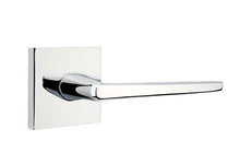 Load image into Gallery viewer, EMPOWERED MOTORIZED TOUCHSCREEN KEYPAD ENTRY SET BADEN GRIP (EMP0103) POLISHED CHROME (US26) W/ 2-3/8&quot; BACKSET AND 1/4&quot; ROUND FACEPLATE AND STRIKEPLATE W/ INTERIOR LEVER
