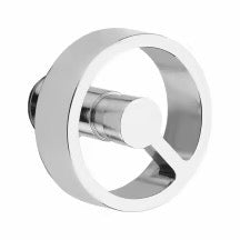 ORION POLISHED CHROME (US26) HANDLESET DUMMY [4806] W/ 2-3/8" BACKSET AND 1/4" ROUND FACEPLATE AND STRIKEPLATE W/ INTERIOR KNOB