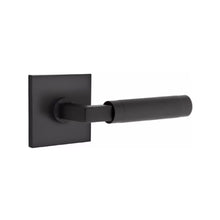 Load image into Gallery viewer, L-SQUARE KNURLED (LS.KN) PRIVACY (BED/BATH) LEVER WITH 2-3/8&quot; BACKSET AND 1/4&quot; ROUND FACEPLATE AND STRIKEPLATE
