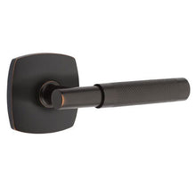 Load image into Gallery viewer, URBAN MODERN SECTIONAL OIL RUBBED BRONZE (US10B) HANDLESET DUMMY [4705] W/ 2-3/8&quot; BACKSET AND 1/4&quot; ROUND FACEPLATE AND STRIKEPLATE W/ INTERIOR LEVER
