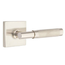 Load image into Gallery viewer, EMPOWERED MOTORIZED TOUCHSCREEN KEYPAD ENTRY SET BADEN GRIP (EMP0103) SATIN NICKEL (US15) W/ 2-3/8&quot; BACKSET AND 1/4&quot; ROUND FACEPLATE AND STRIKEPLATE W/ INTERIOR LEVER
